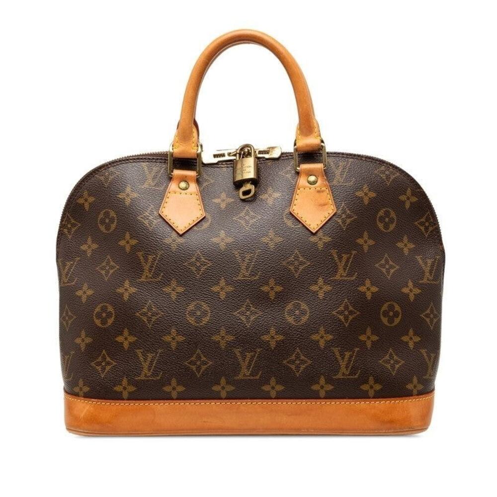 Louis Vuitton Monogram Alma PM Handbag Brown